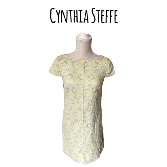 Cynthia Steffe Print Jacquard Dress - Picture 1 of 15